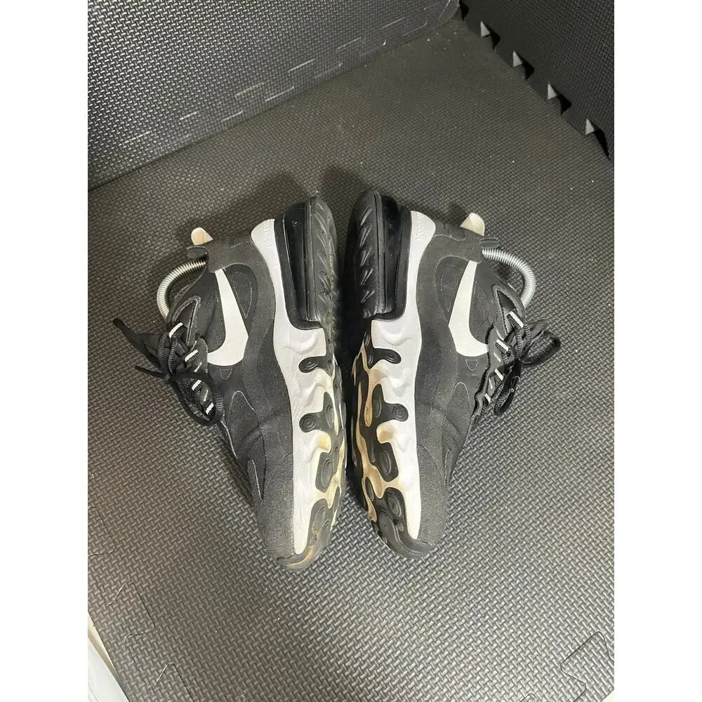 Nike‎ Air Max 270 React Sneakers Running Shoes Black White AT6174-004 US 7.5